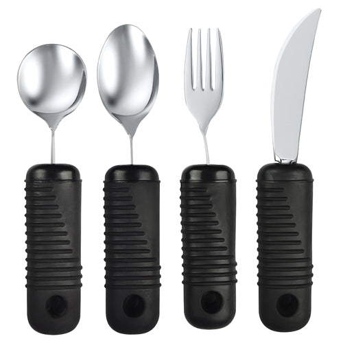 Big Grip Utensil Set for Weak Grip - Blue Jay Brand, Built-Up Handles, Dishwasher Safe