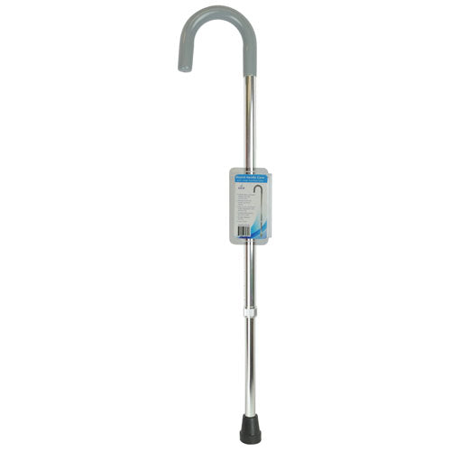 Blue Jay Silver Adjustable Cane with Comfort Grip - 300 lbs Capacity