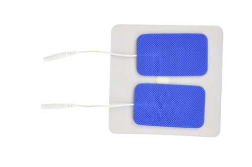 Blue Jay Reusable TENS Unit Electrodes - 1.5 x 2.5 Inch Rectangle, 4-Pack