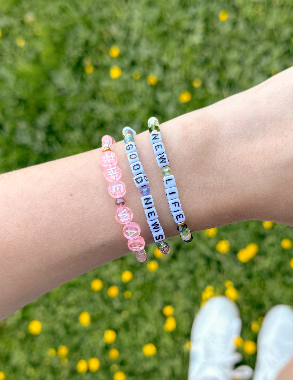 Pulsera con la letra del camino