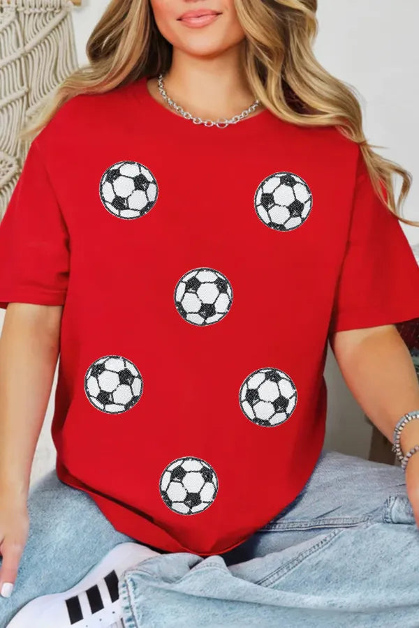 Camiseta de fútbol de manga corta y cuello redondo