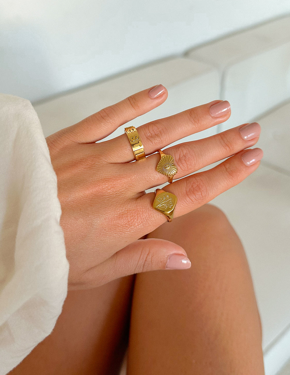 Anillo de corazón radiante