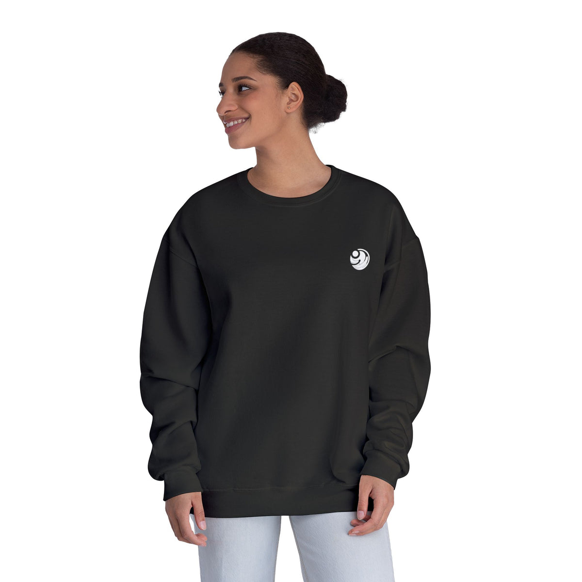 Sudadera con cuello redondo — "Con amor eterno te he amado"