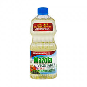 Aceite Vegetal Mazola Plus caja de 40 oz con 12 unidades