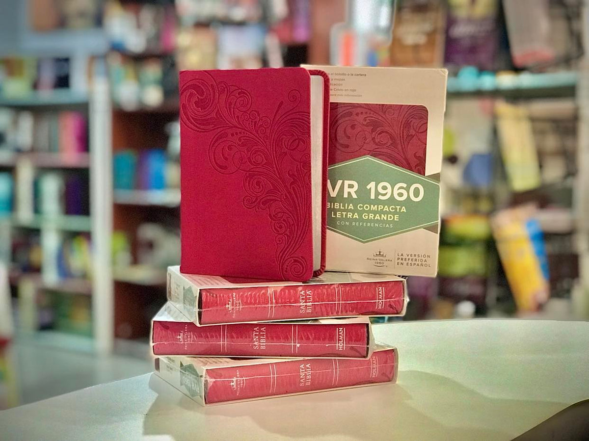 BIBLIA COMPACTA, SÍMIL PIEL, ROSADO