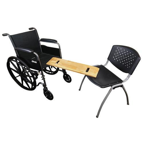 Tabla de transferencia de 600 lb con dos cortes para las manos - Tabla deslizante de madera dura de 10 x 32 pulgadas 