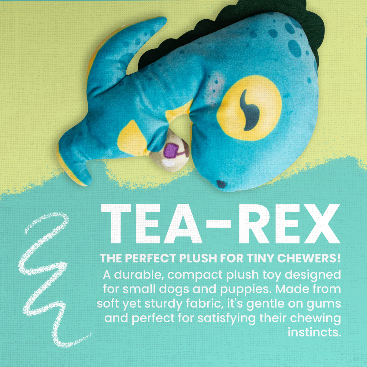 Juguete para perro de peluche con sonido Tea-Rex