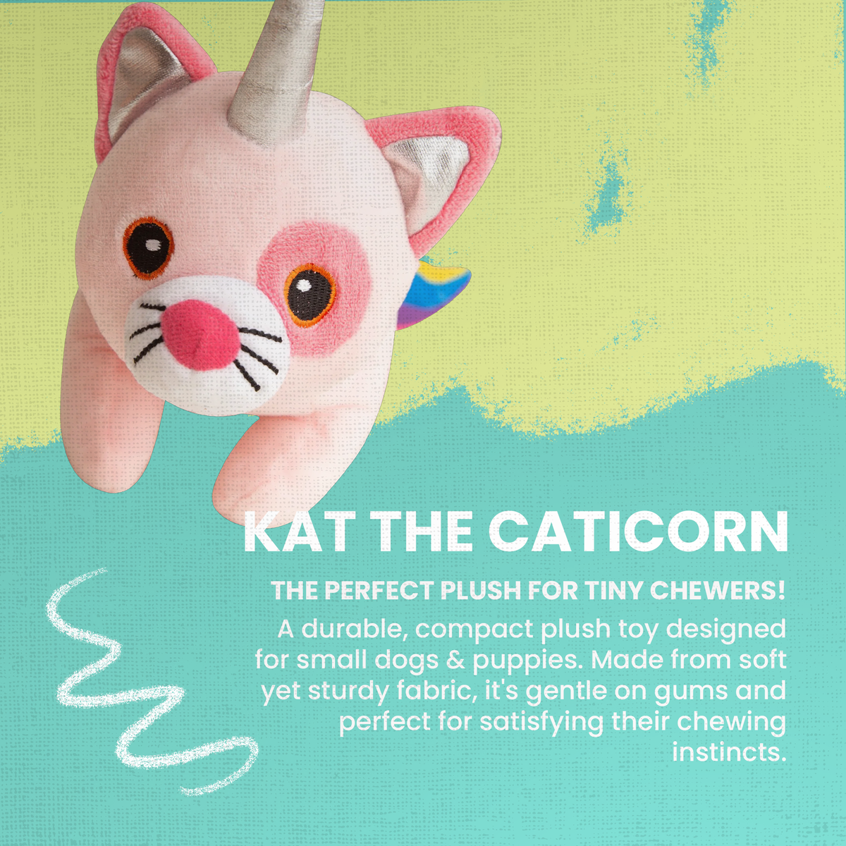 Juguete de peluche para perro Kat la Caticornio