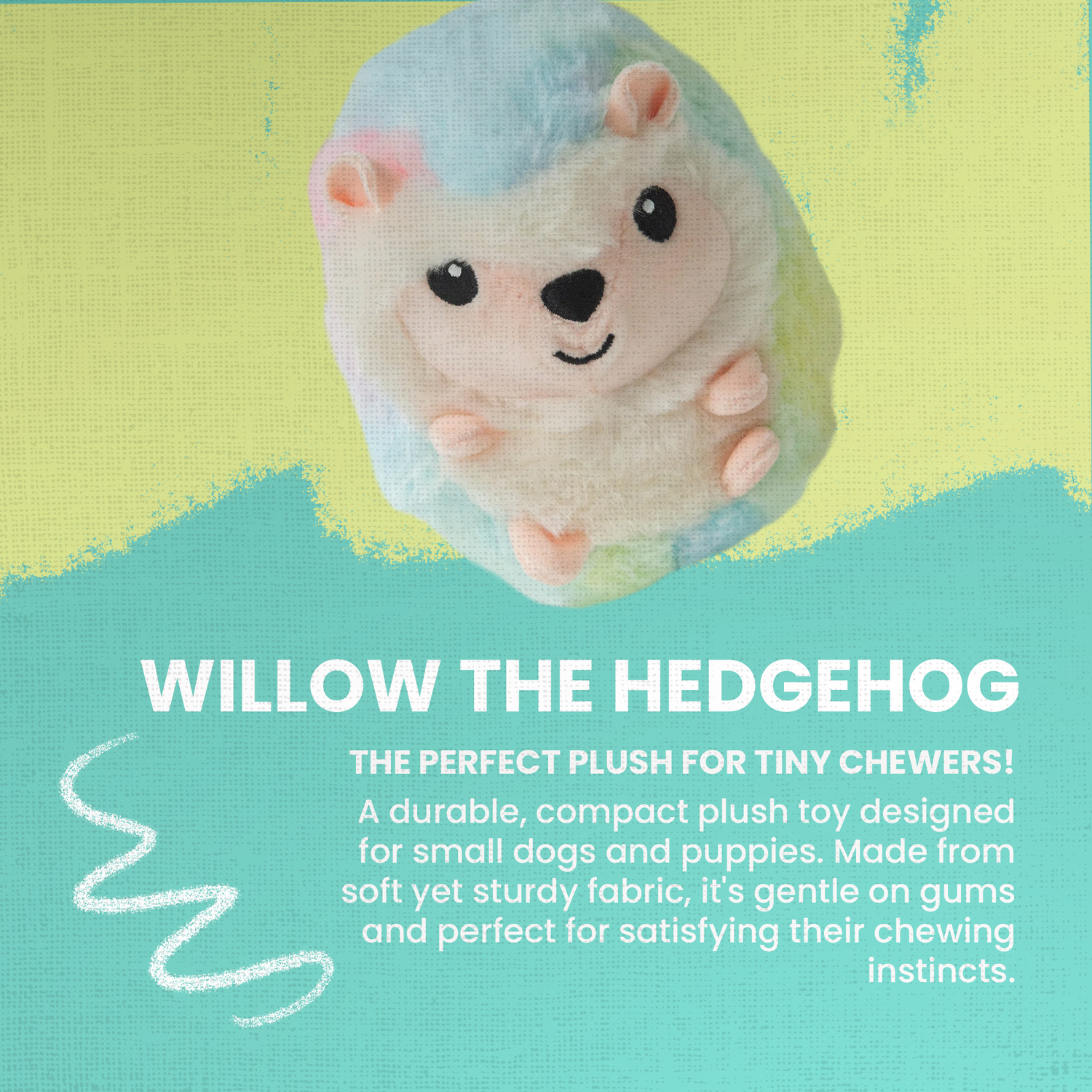 Willow the Hedgehog Plush Squeaky Dog Toy