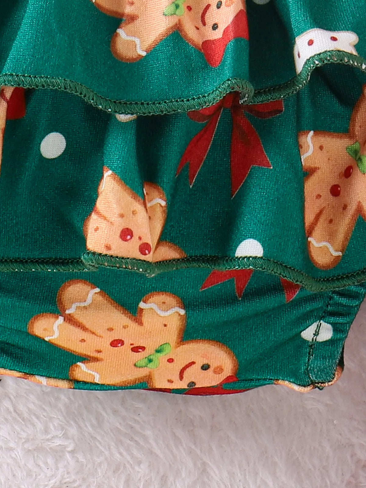 Conjunto de niña con volantes My First Christmas