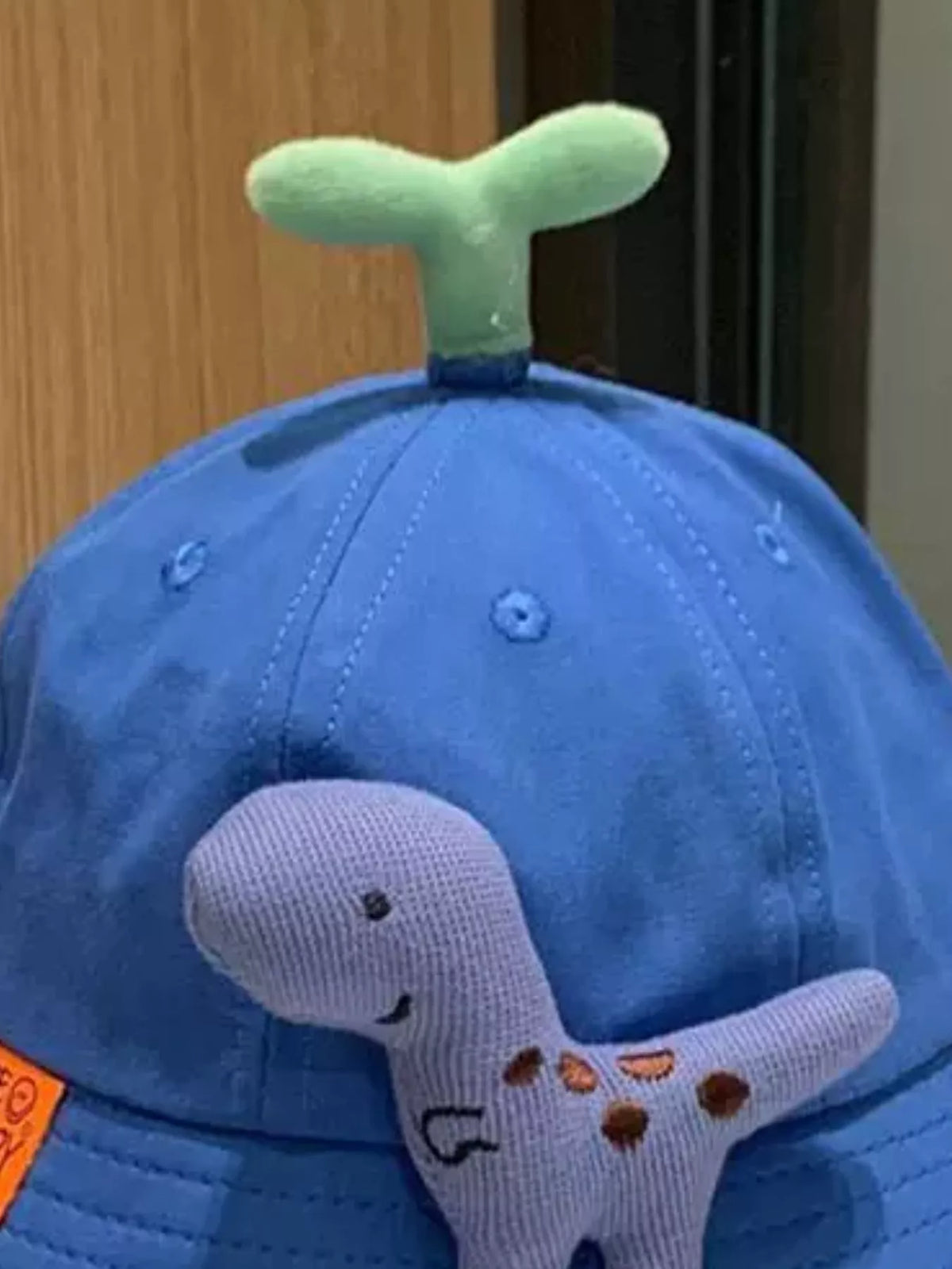 Sombrero de cubo decorativo con diseño de dinosaurios y brotes para niños