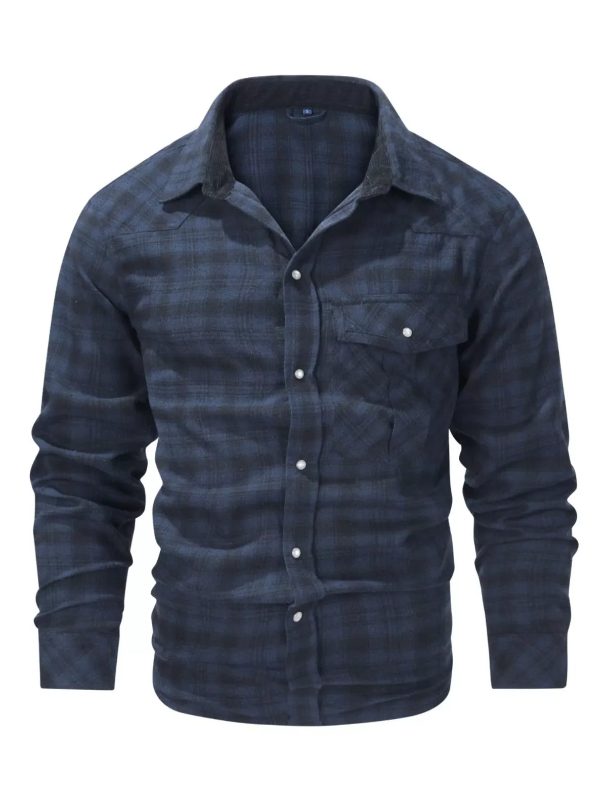 Men's Vintage Plaid Button Up Shirt