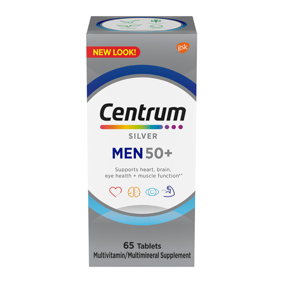 Centrum Silver Men 50+ Multivitamin (65 Tablets)