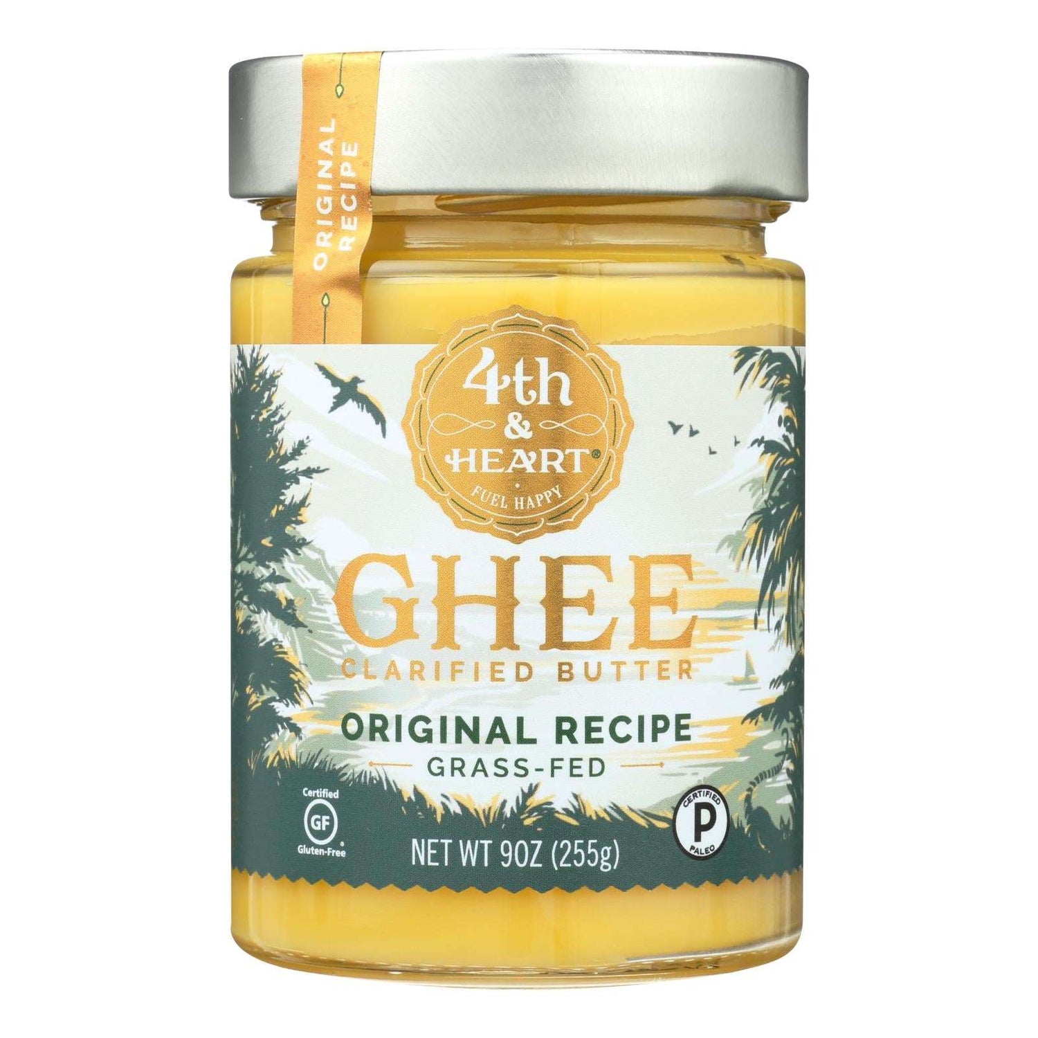4th & Heart Original Ghee Butter, Rich & Flavorful, (Pack of 6 - 9 Oz.)