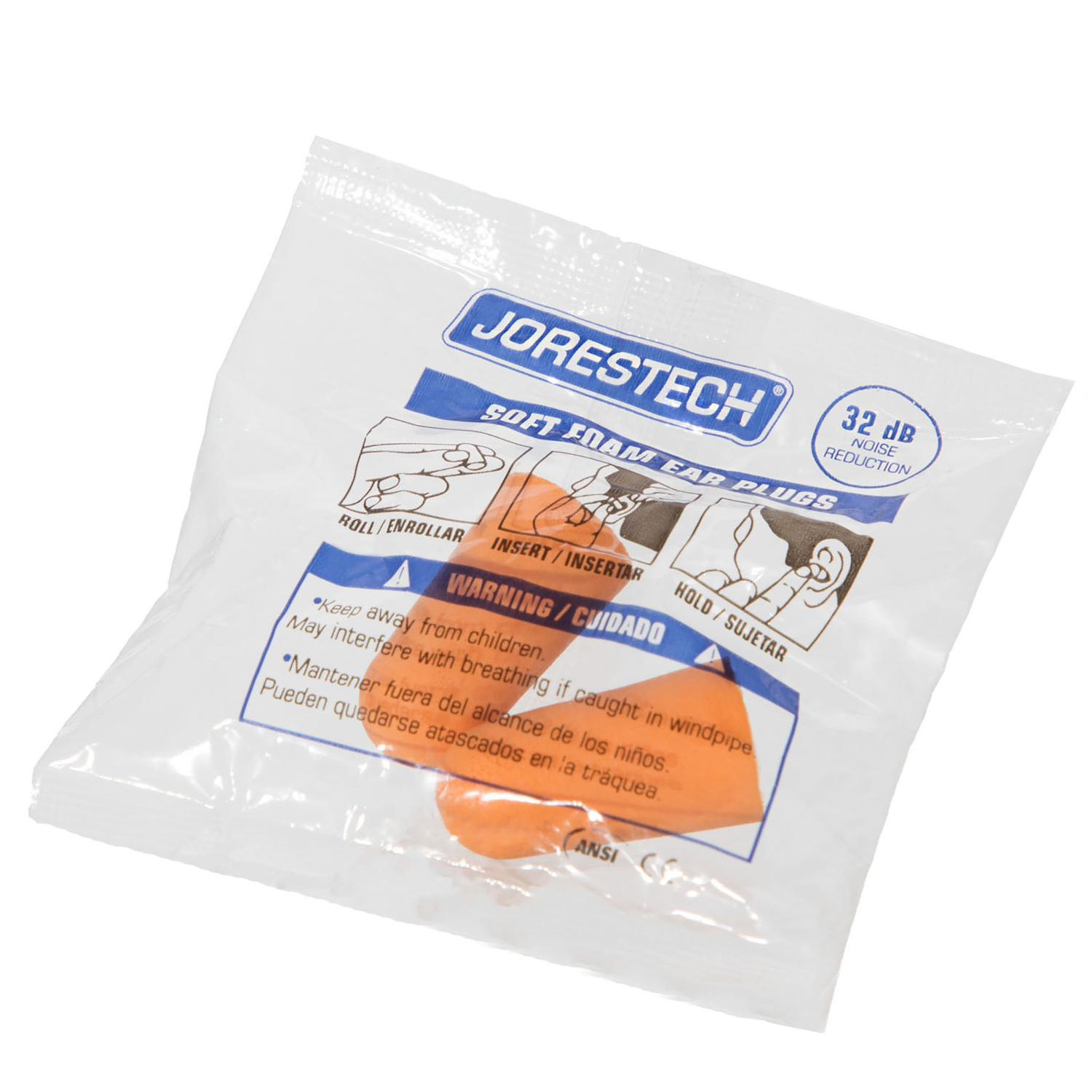 32dB NRR Soft Foam Earplugs