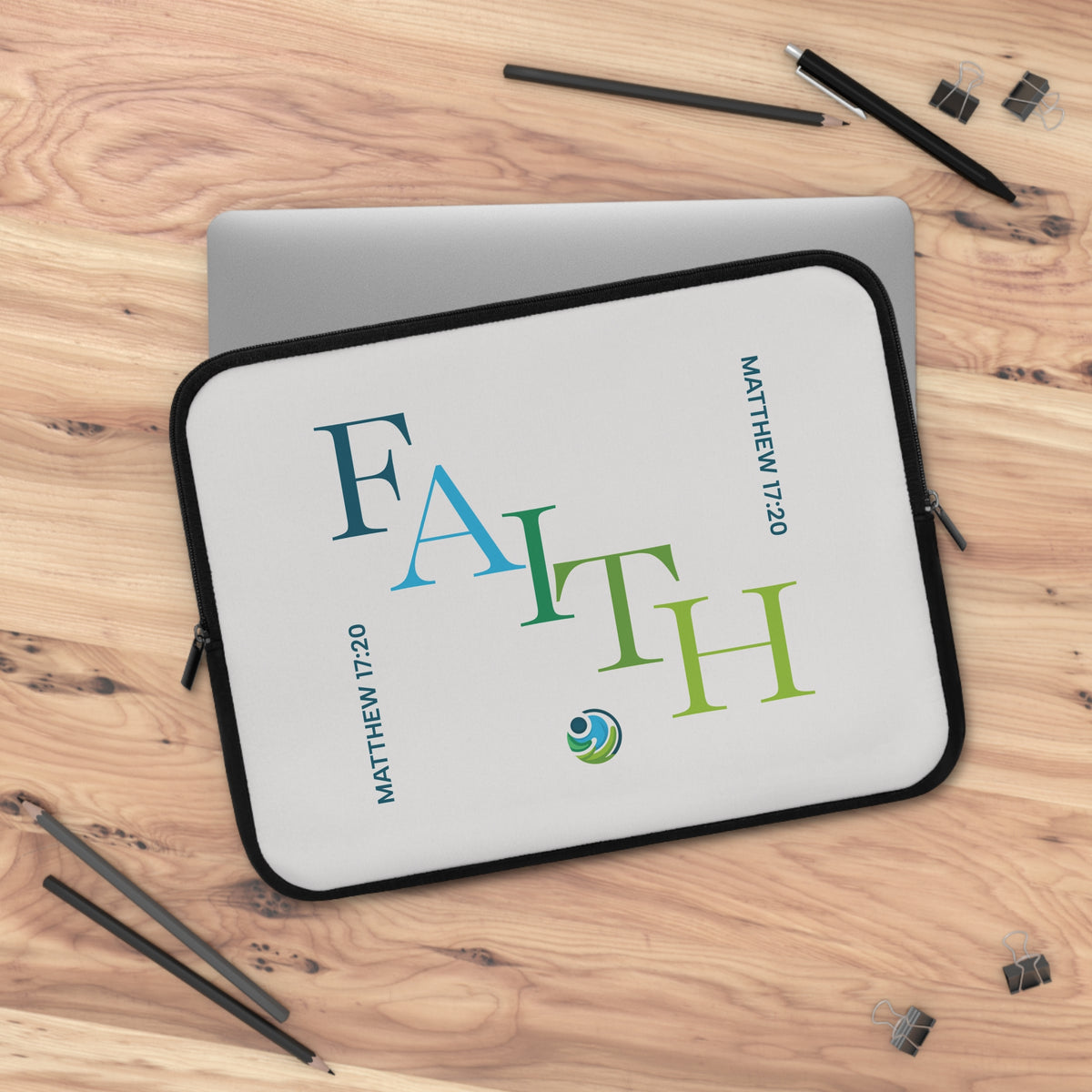 Faith Laptop Sleeve — MATTHEW 17:20