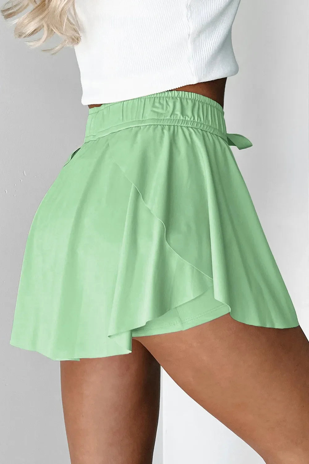 Falda pantalón activa con cordón