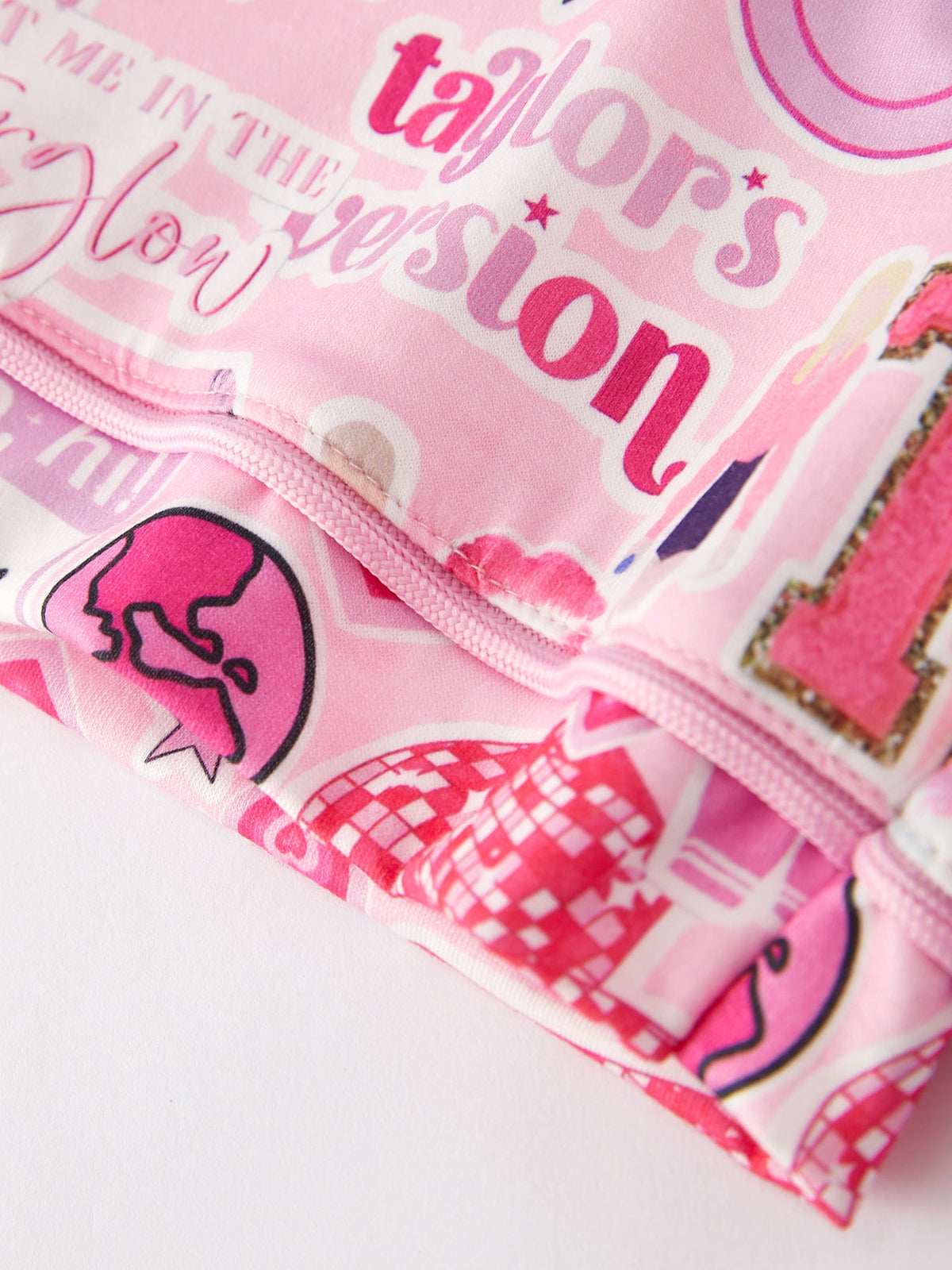 Conjunto de pijama rosa de manga corta con botones y solapa TS