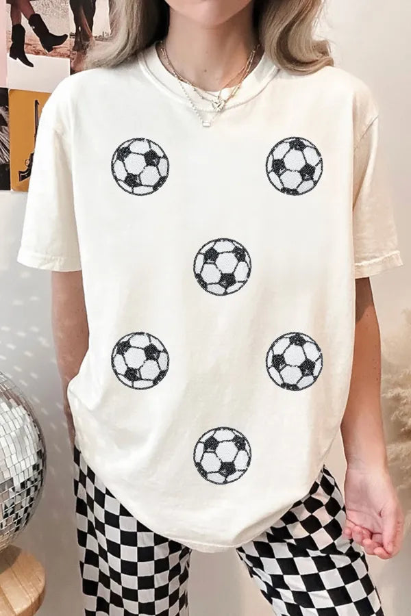 Camiseta de fútbol de manga corta y cuello redondo