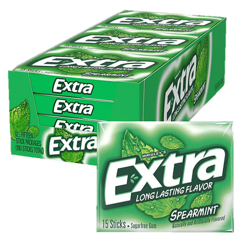 Extra Slim Pack Spearmint 15 Stk box of 10 units