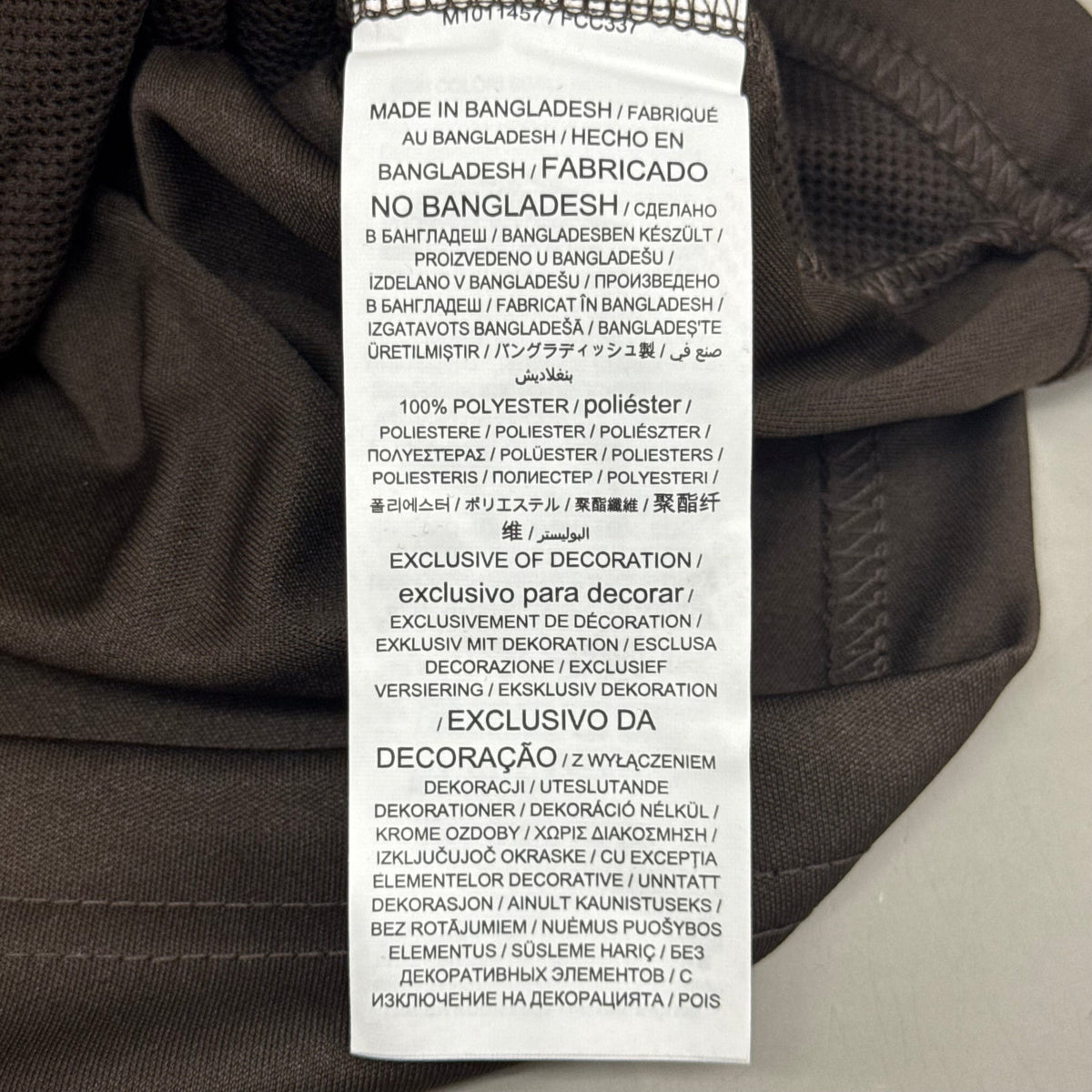 Camiseta NFL Cleveland Browns con cremallera de un cuarto, manga larga, talla L, marrón, 1802969