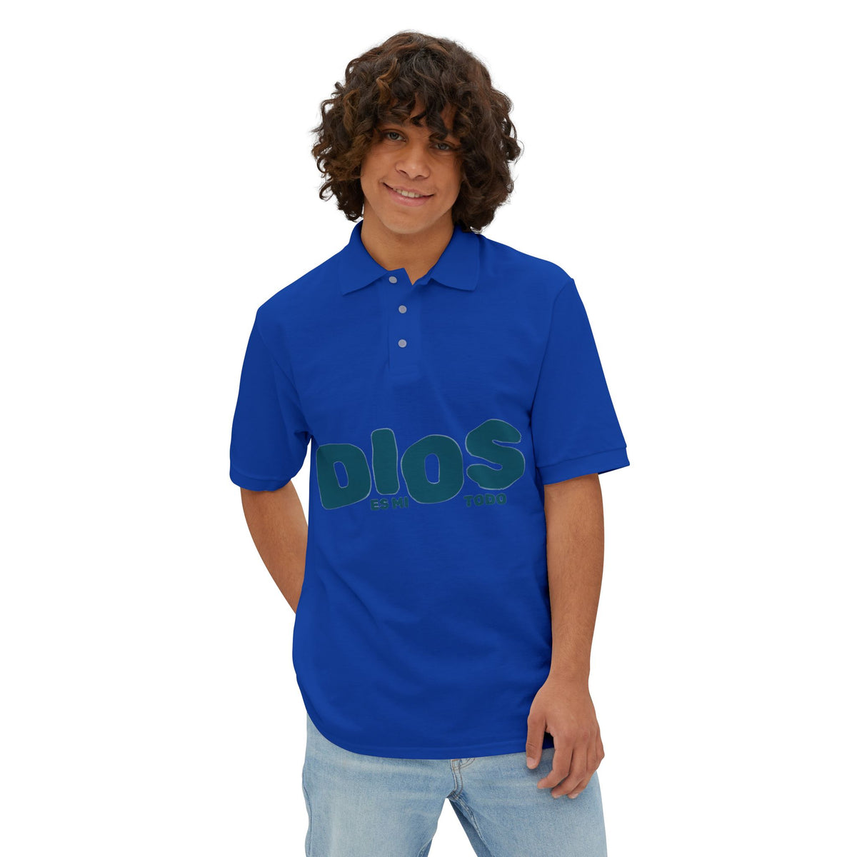 Men's Polo Shirt — "Dios Mi Todo"