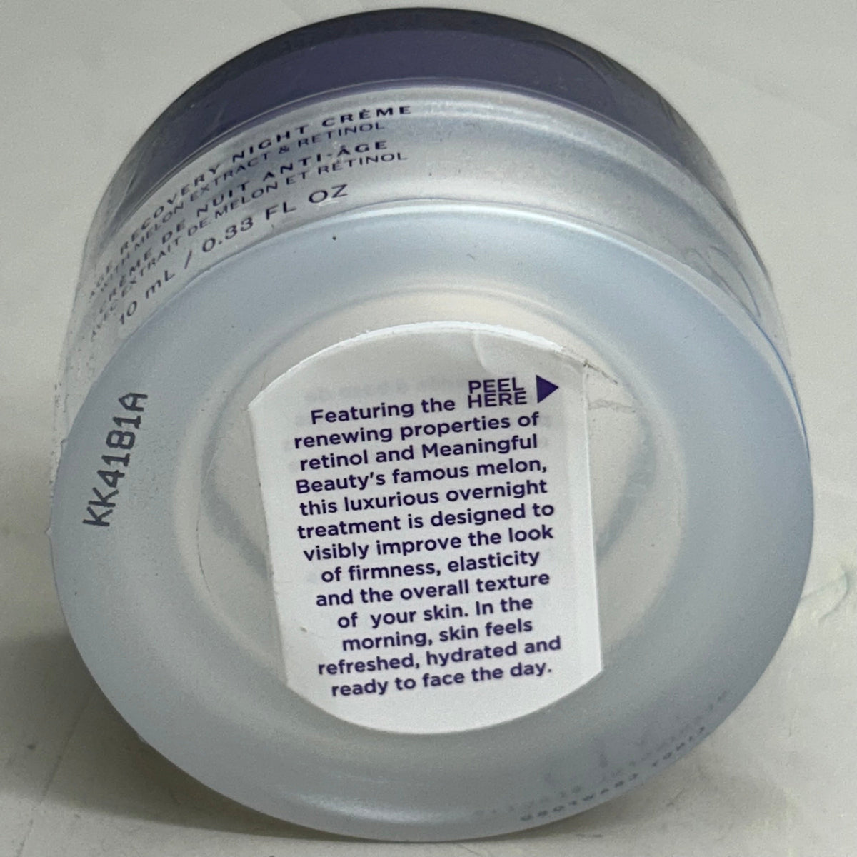 MEANINGFUL BEAUTY Crema de Noche Recuperadora Antiedad con Retinol .33 FL OZ KK4181A