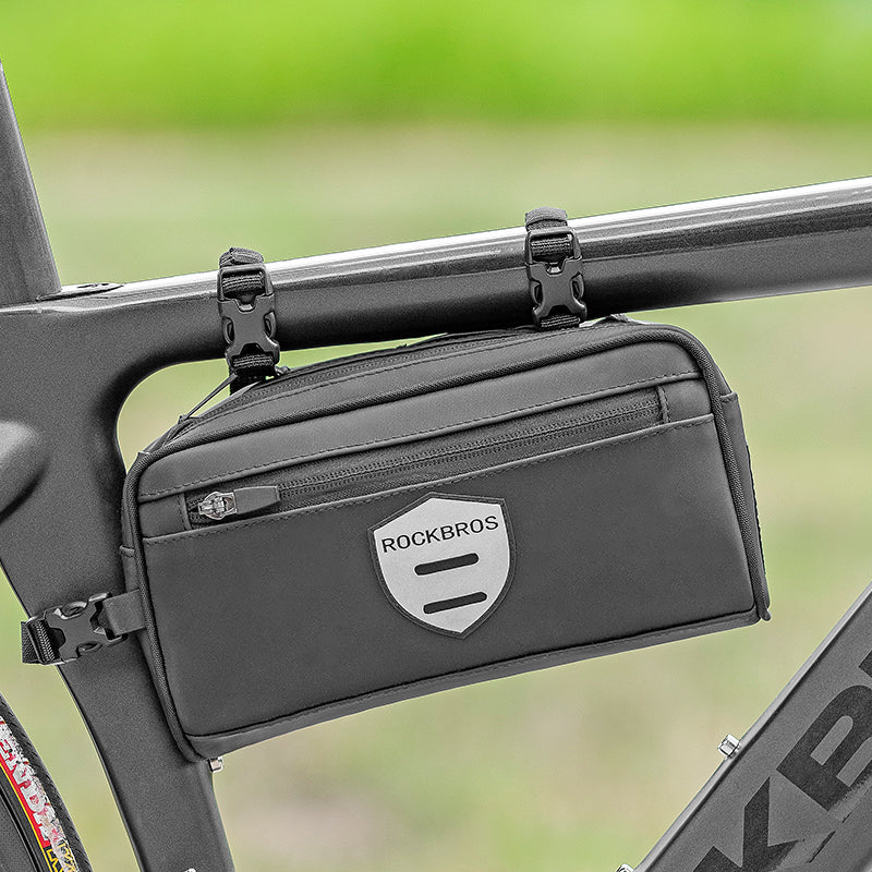 Bolsa de ciclismo ROCKBROS para manillar delantero de bicicleta, impermeable, 2 l
