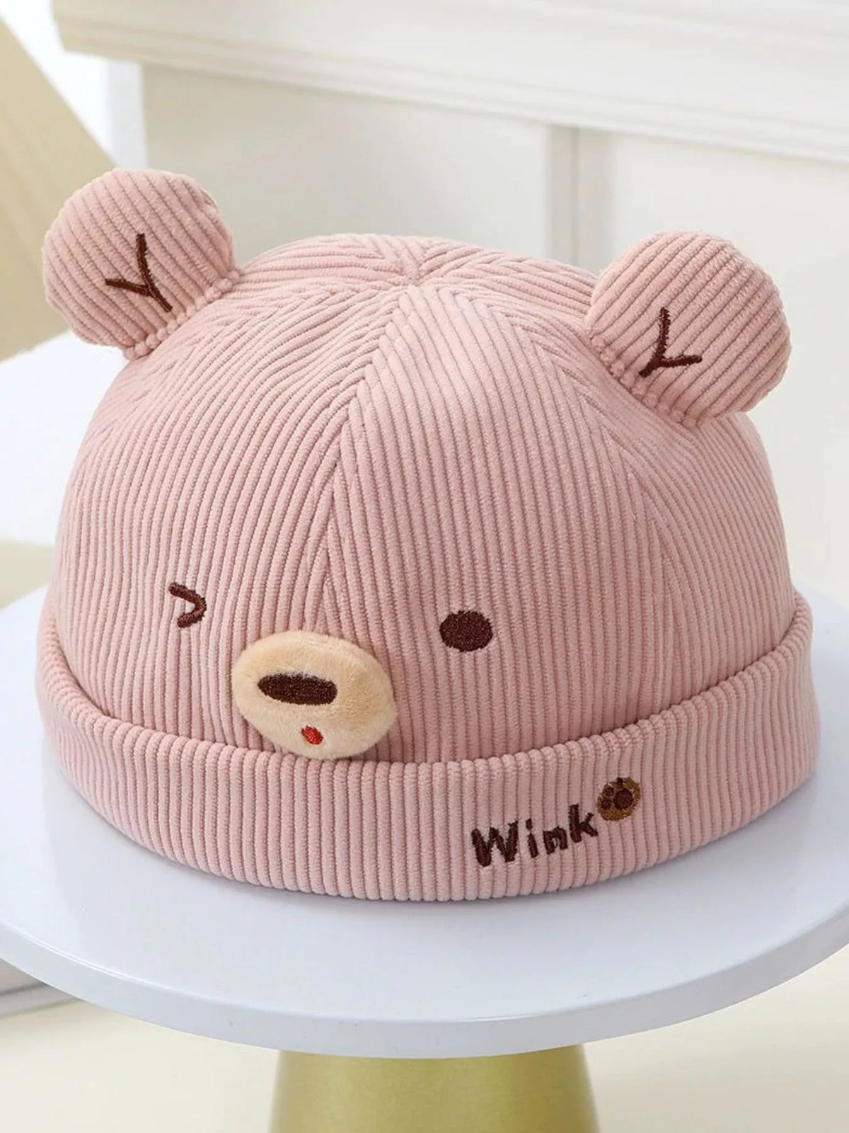 Children's Bear Ear Corduroy Hat