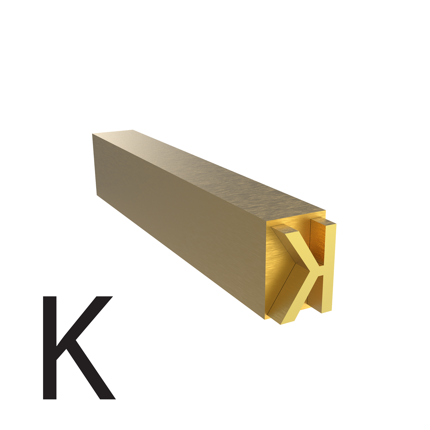 3mm Hot Stamp Type – K