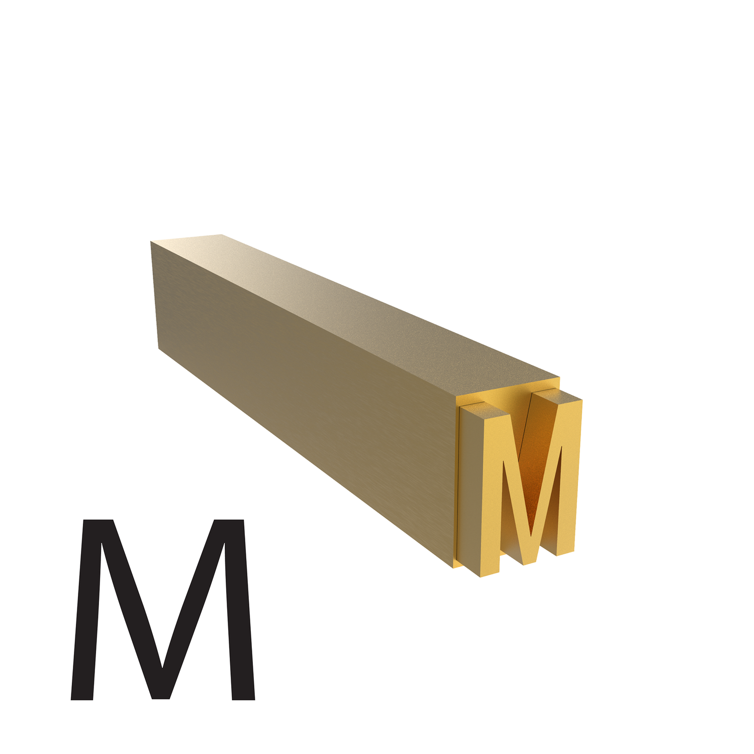 3mm Hot Stamp Type – M