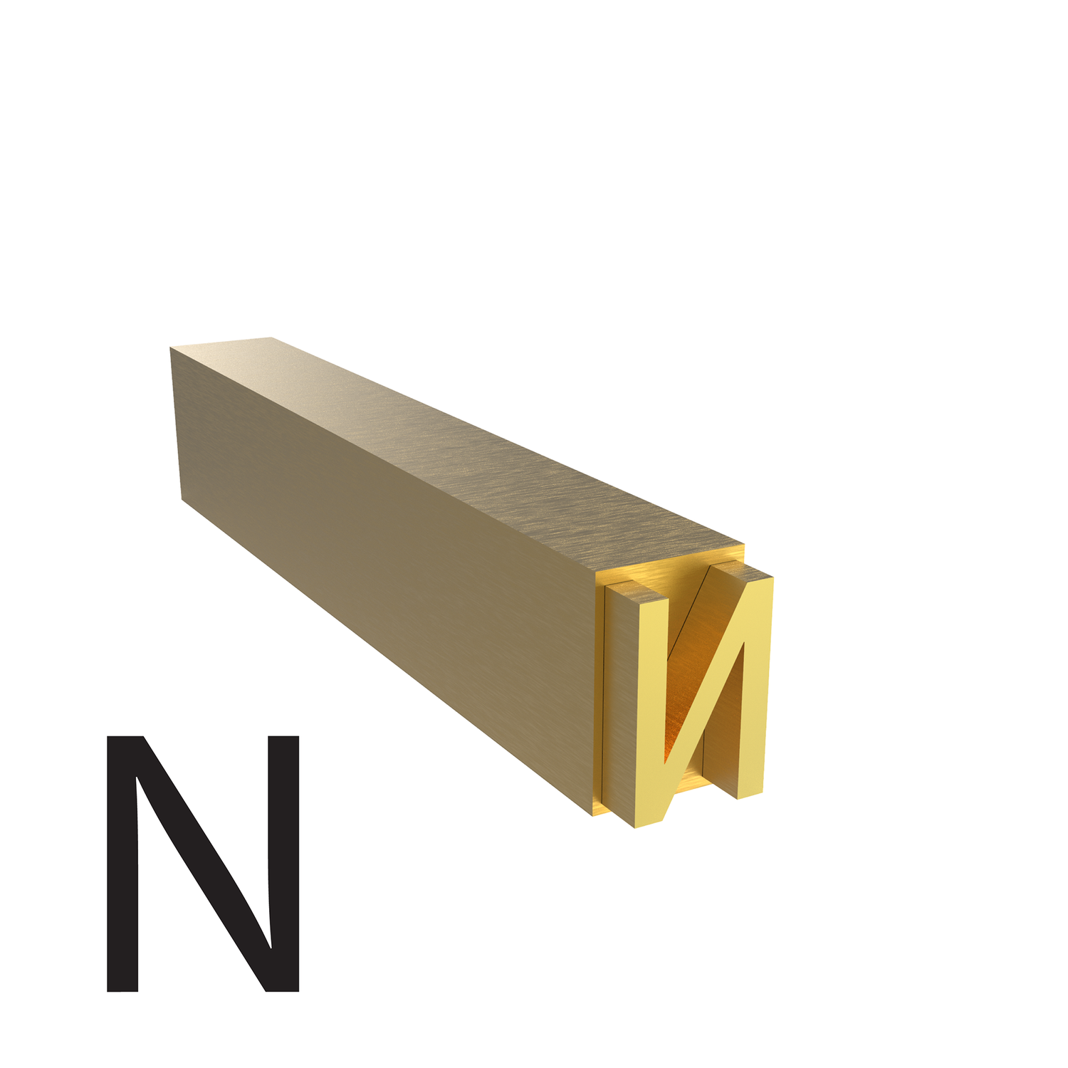 3mm Hot Stamp Type – N