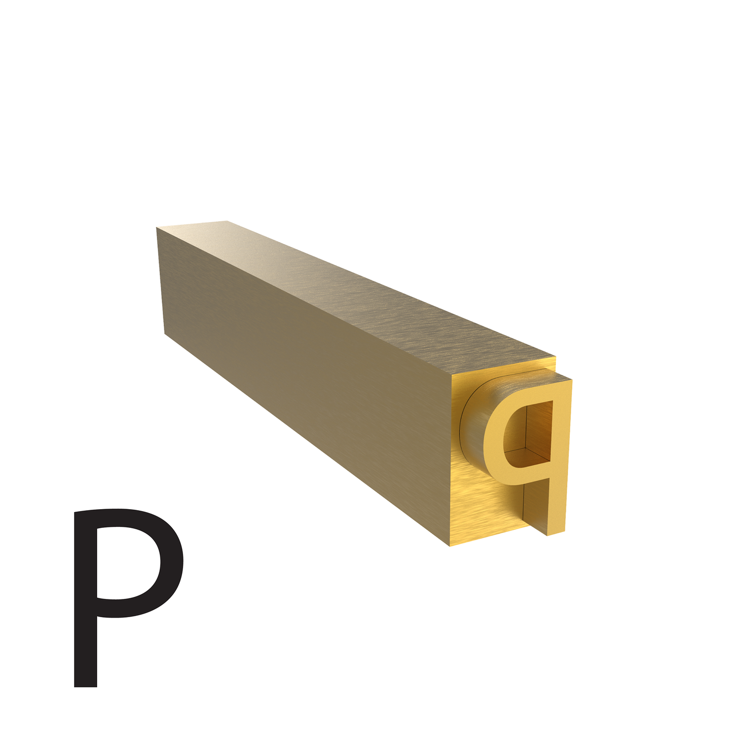 3mm Hot Stamp Type – P