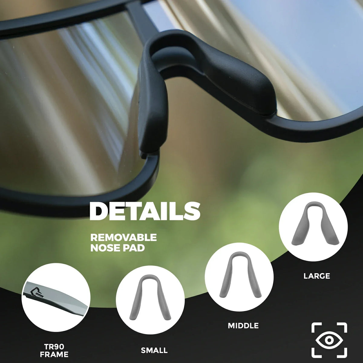 Gafas de sol de ciclismo ROCKBROS fotocromáticas polarizadas deportivas UV400 unisex