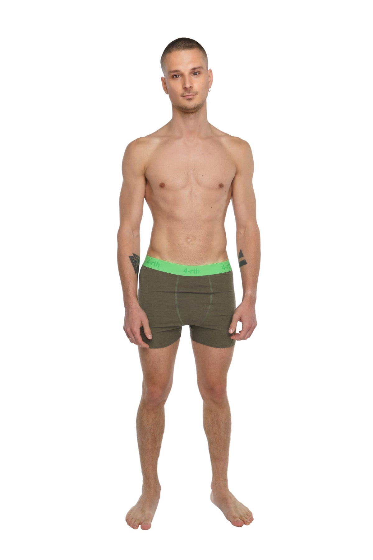 Leggings de yoga de alto rendimiento - Cortos (Verde oliva)