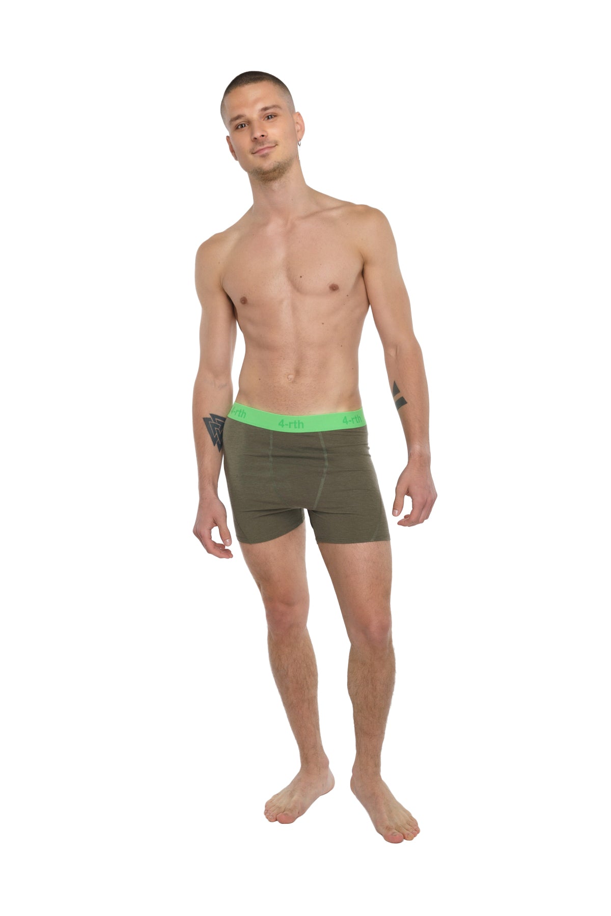 Leggings de yoga de alto rendimiento - Cortos (Verde oliva)