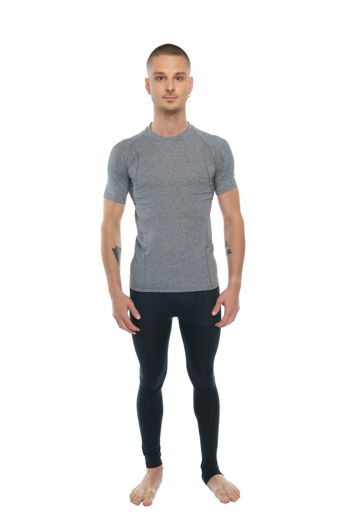 Designer Raglan Crew-Neck Tee (Steel Gray)