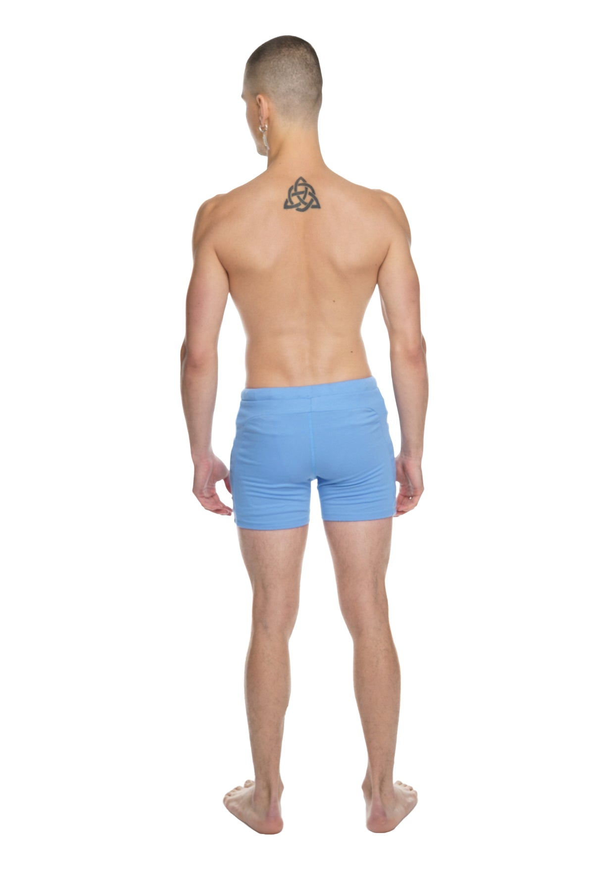 Pantalón corto de yoga de transición (azul hielo)