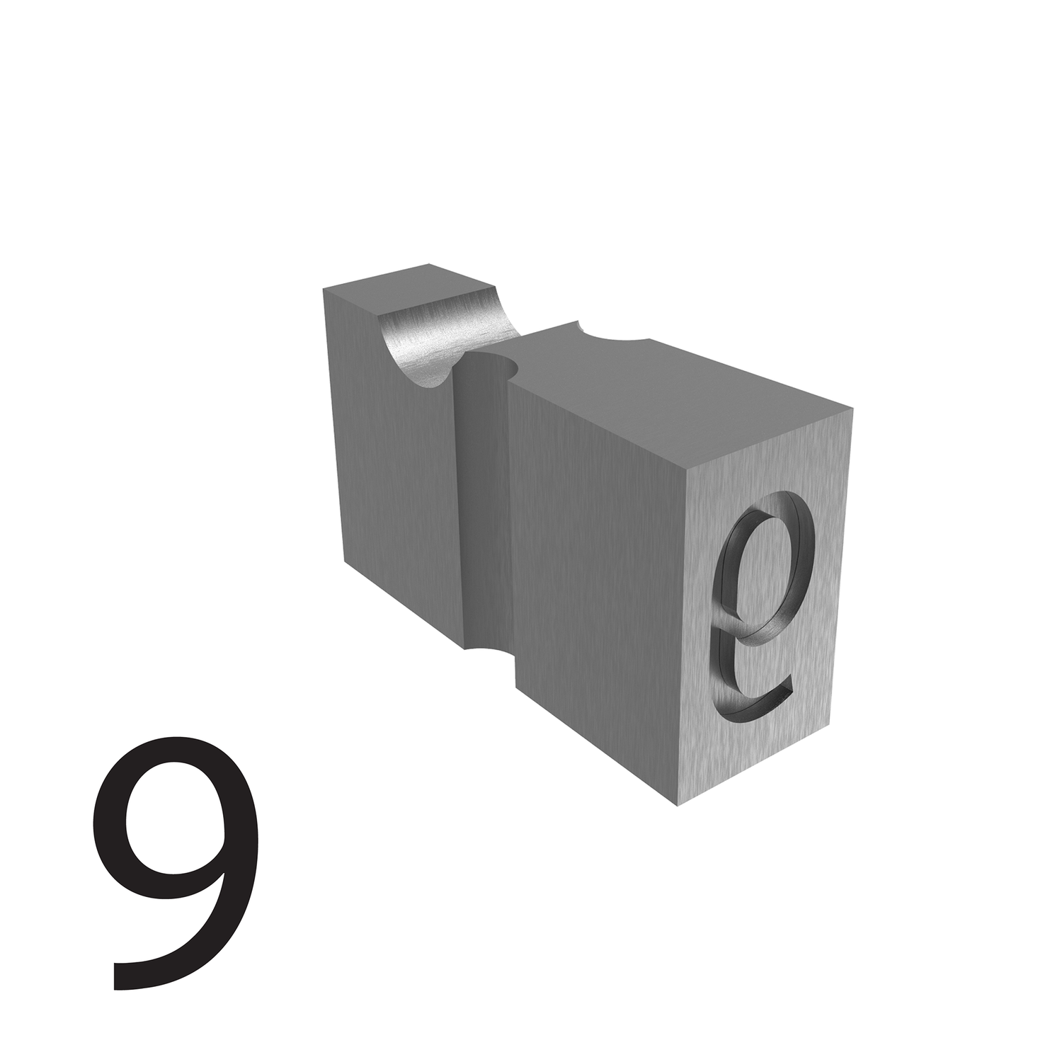 Tipos de relieve de 4,9 mm - 9