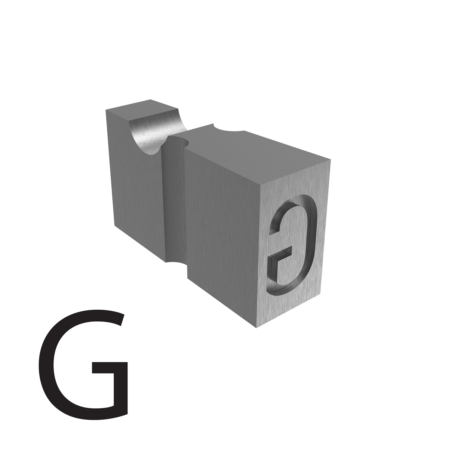 Tipos de grabado en relieve de 4.9mm - G