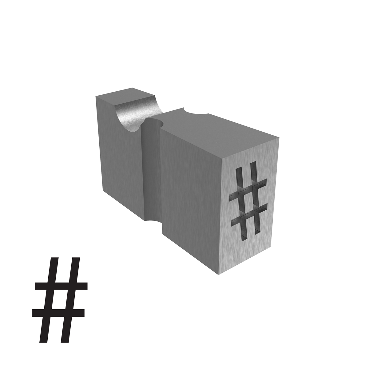 Tipos de repujado de 4.9mm - Signo de número