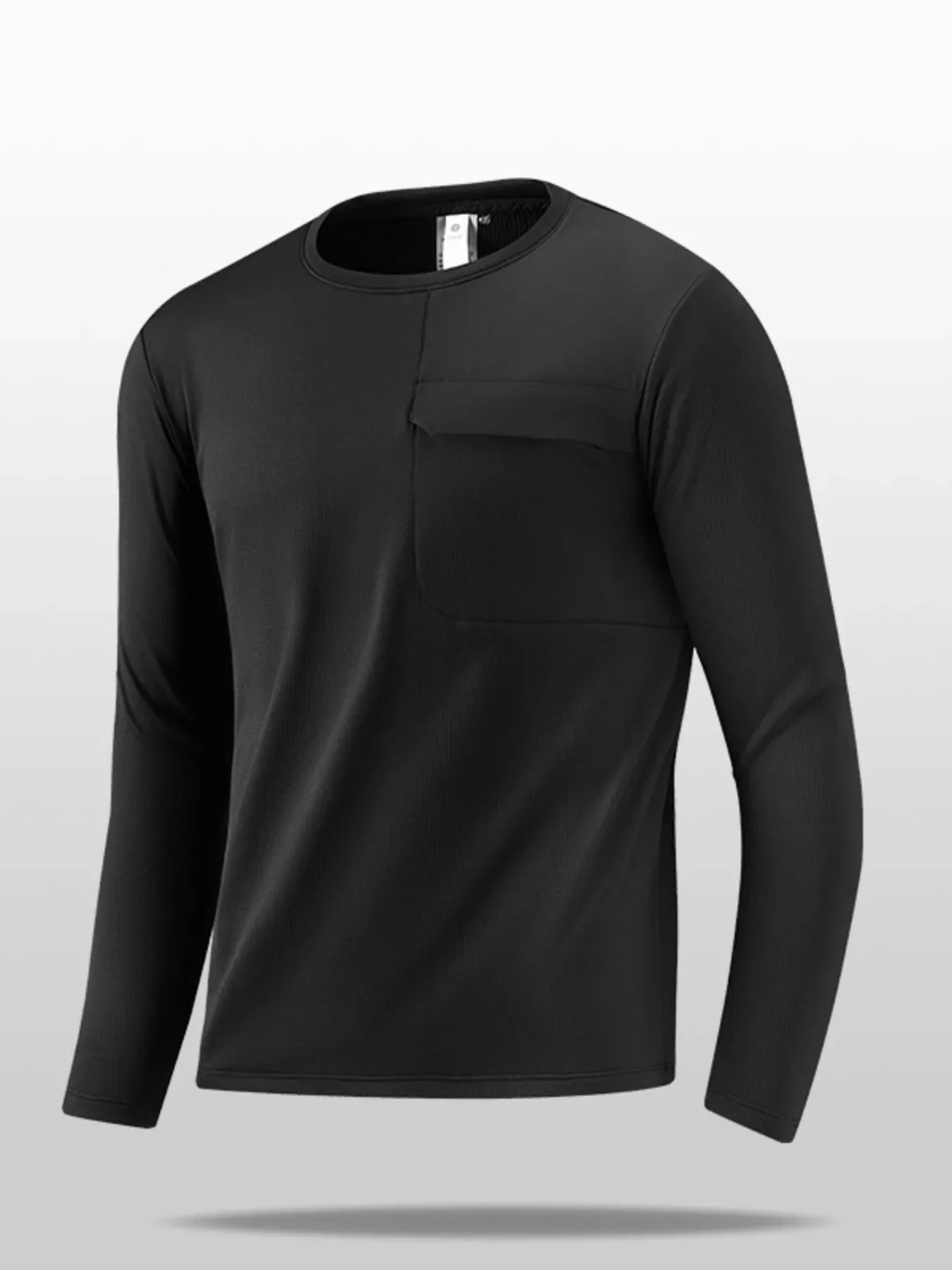 Camiseta de manga larga informal para hombre de talla grande