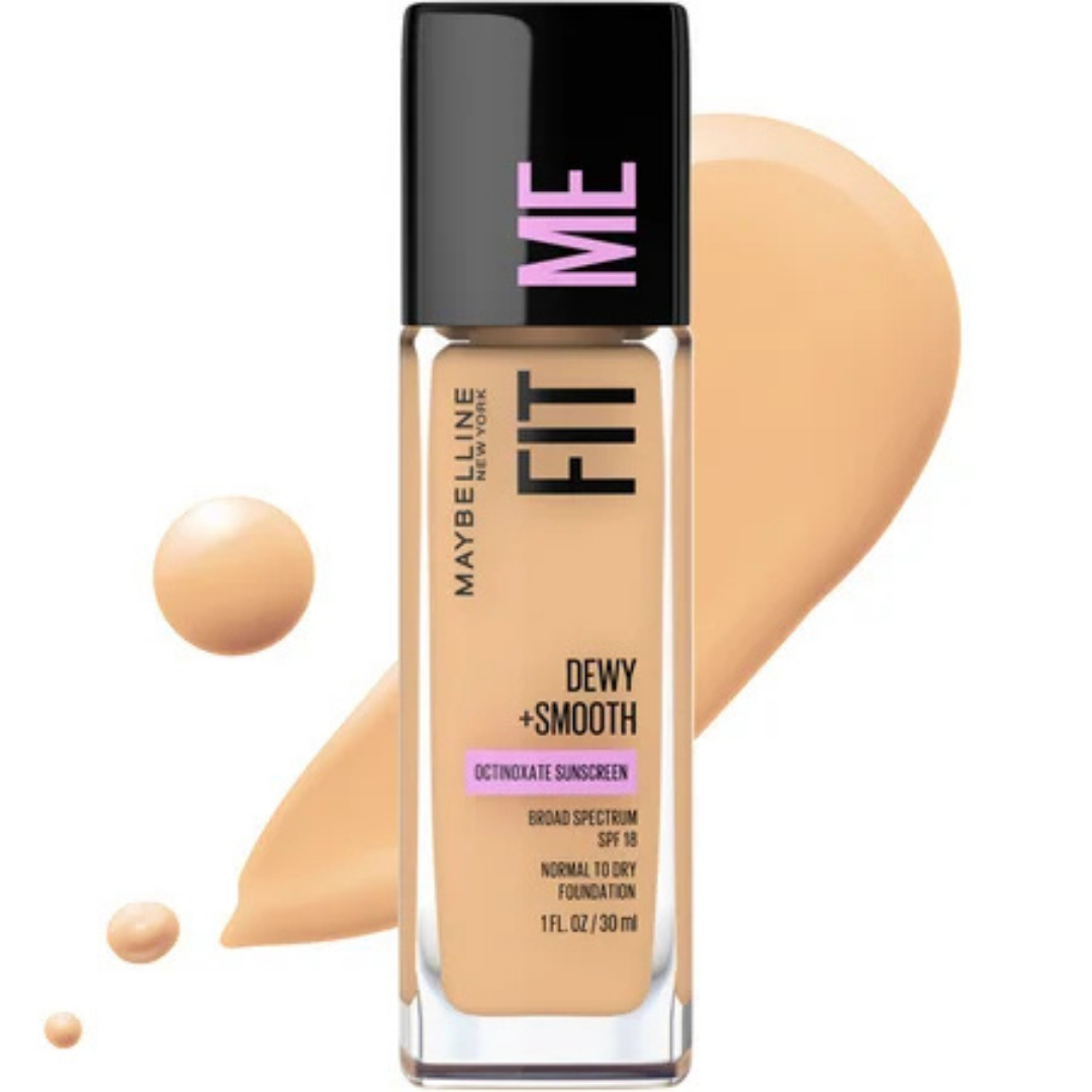 Base de maquillaje Fit Me de Maybelline, beige natural 220 (1 oz)