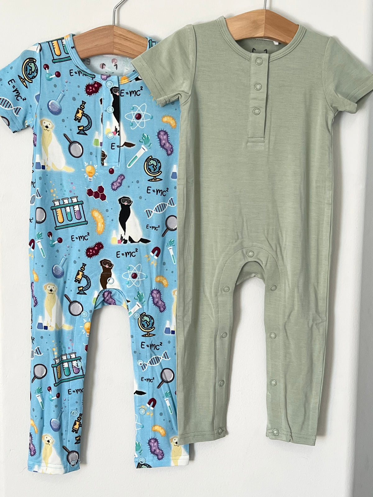 Science Labs Bamboo One Piece Snap Romper