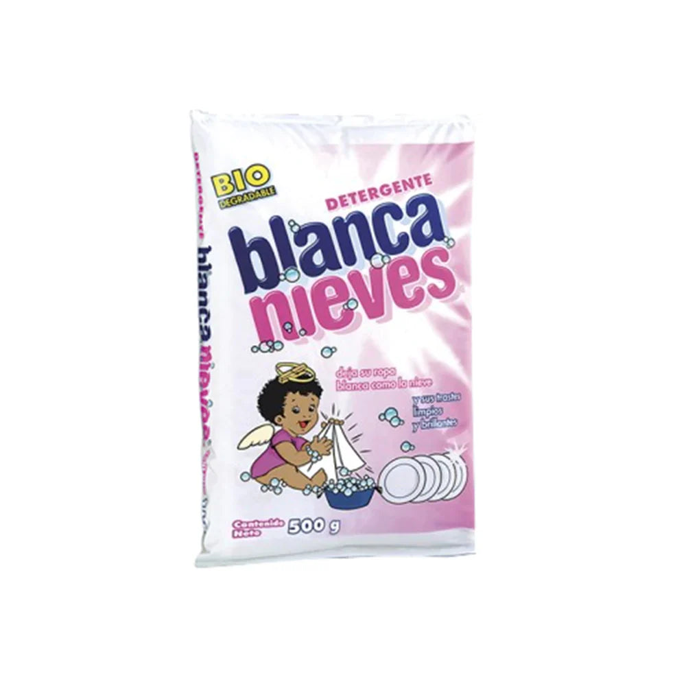 Detergente en polvo para ropa Blanca Nieves 1/2 kg caja de 36 unidades