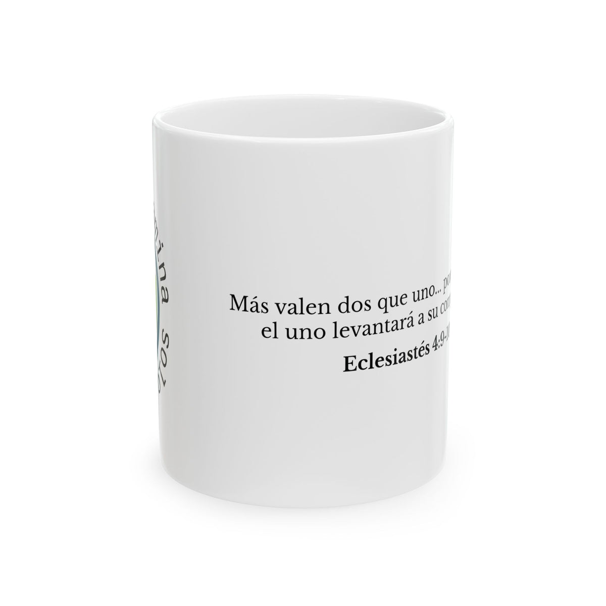 Ceramic Mug — Blessviva: "Más valen dos que uno" (Eclesiastés 4:9-10)