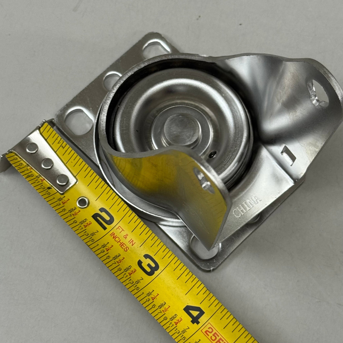HEAVY DUTY  (2 Pack) Swivel Caster Plate Replacement 4"x2" Overall Length Chrome E32250GZ820644