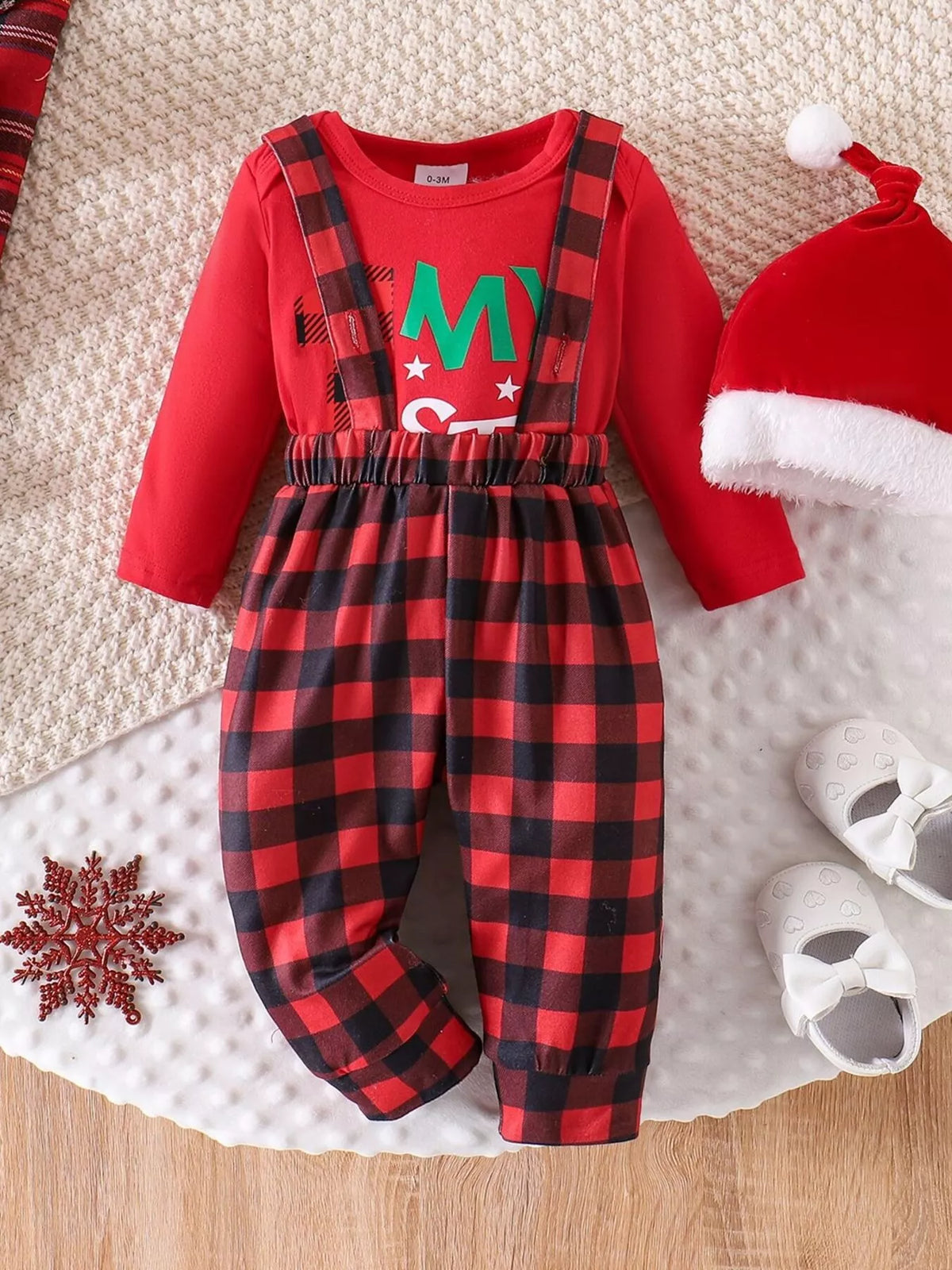 Conjunto de primera muda de Navidad para niños