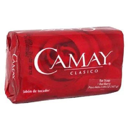 Camay Clasico Red Bar Soap 125 gm box of 12 units