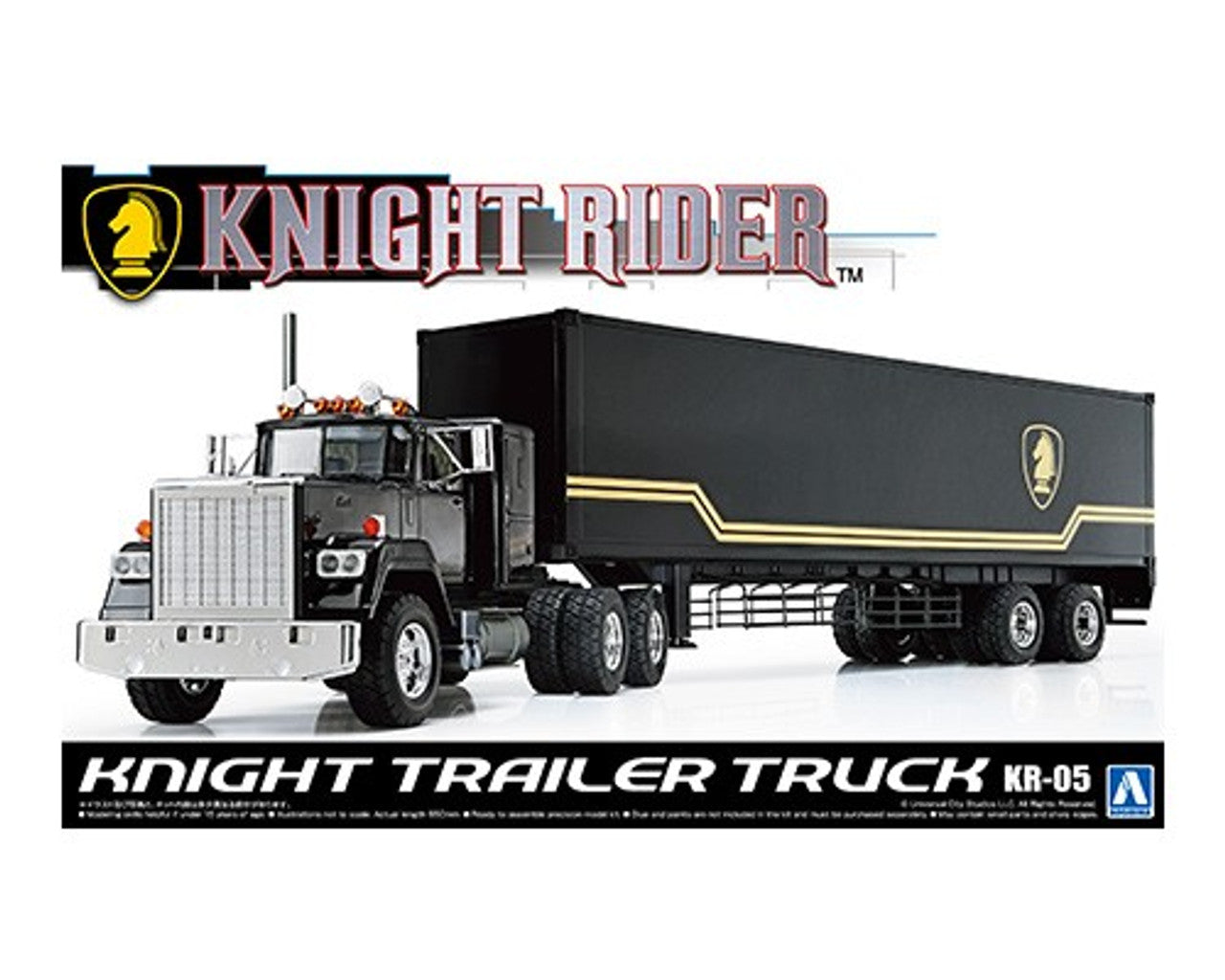 Aoshima: 1/28 KNIGHT TRAILER TRUCK Scale Model Kit 